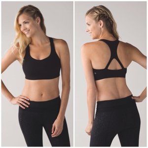Lululemon 50 Rep Bra Black Size 6